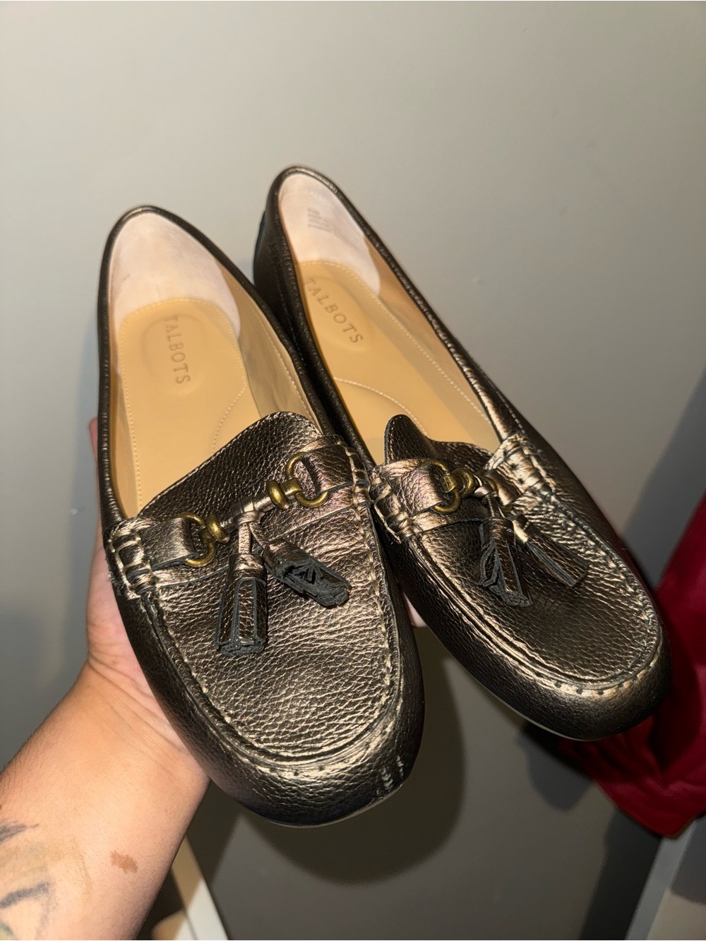 Talbots Metallic bronze Tassel Loafers for Women